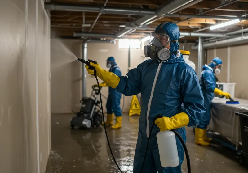 Basement Sanitization and Antimicrobial Treatment process in Shallowater, TX